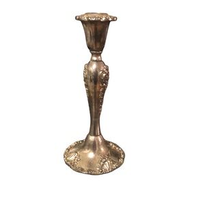 GODINGER Silver Art Co. 8" Candlestick Candle Holder Baroque Grape Pattern